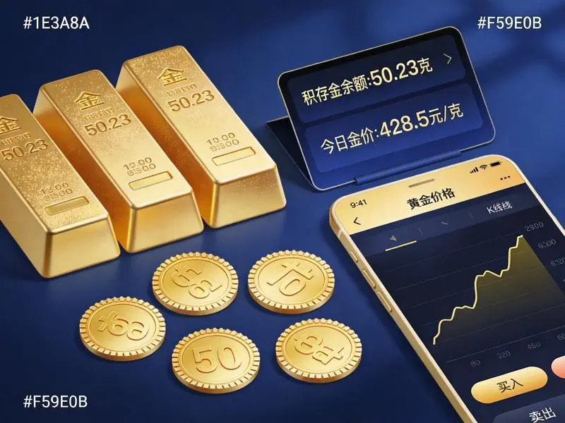 普通人黄金投资四大渠道对比图，银行积存金ETF金条金饰